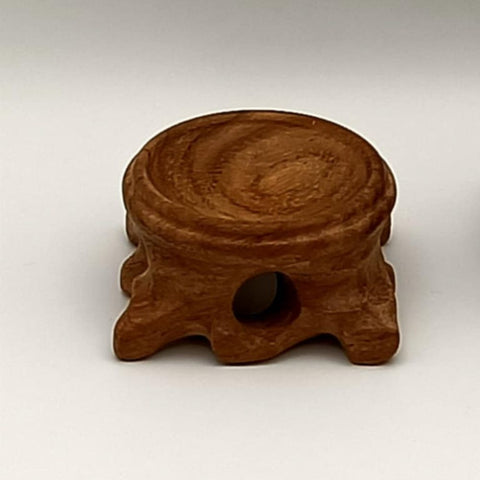 Carved Leg Wooden Sphere Stand