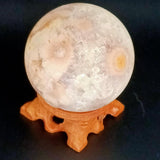 Carved Leg Wooden Sphere Stand