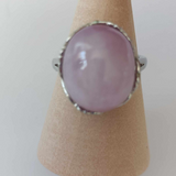 Kunzite 925 Sterling Silver Ring (#4359)