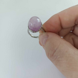 Kunzite 925 Sterling Silver Ring (#4359)